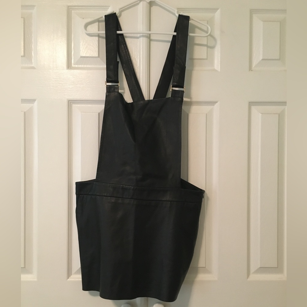 Black Leather Jumper